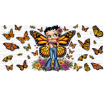 B Butterfly Sublimation Libbey Wrap 16oz