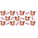 Bear Cakes Sublimation Libbey Wrap 16oz