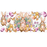 Easter Bunny Sublimation Libbey Wrap 16oz