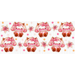 Kawaii Cow Sublimation Libbey Wrap 16oz