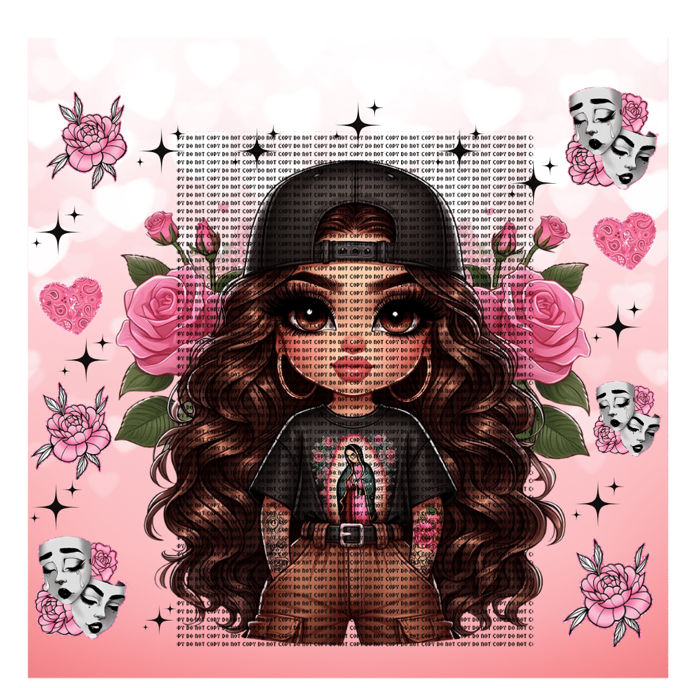 Untitled design - 2024-02-21T225203.819 La Chingona 02 Tumbler Wrap - Image 1