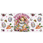 Easter Bunny Pink Libbey Wrap