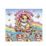 Easter Bunny Pink Tumbler Wrap