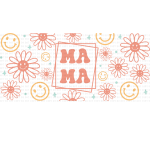 Mama Smiley Face Libbey Wrap