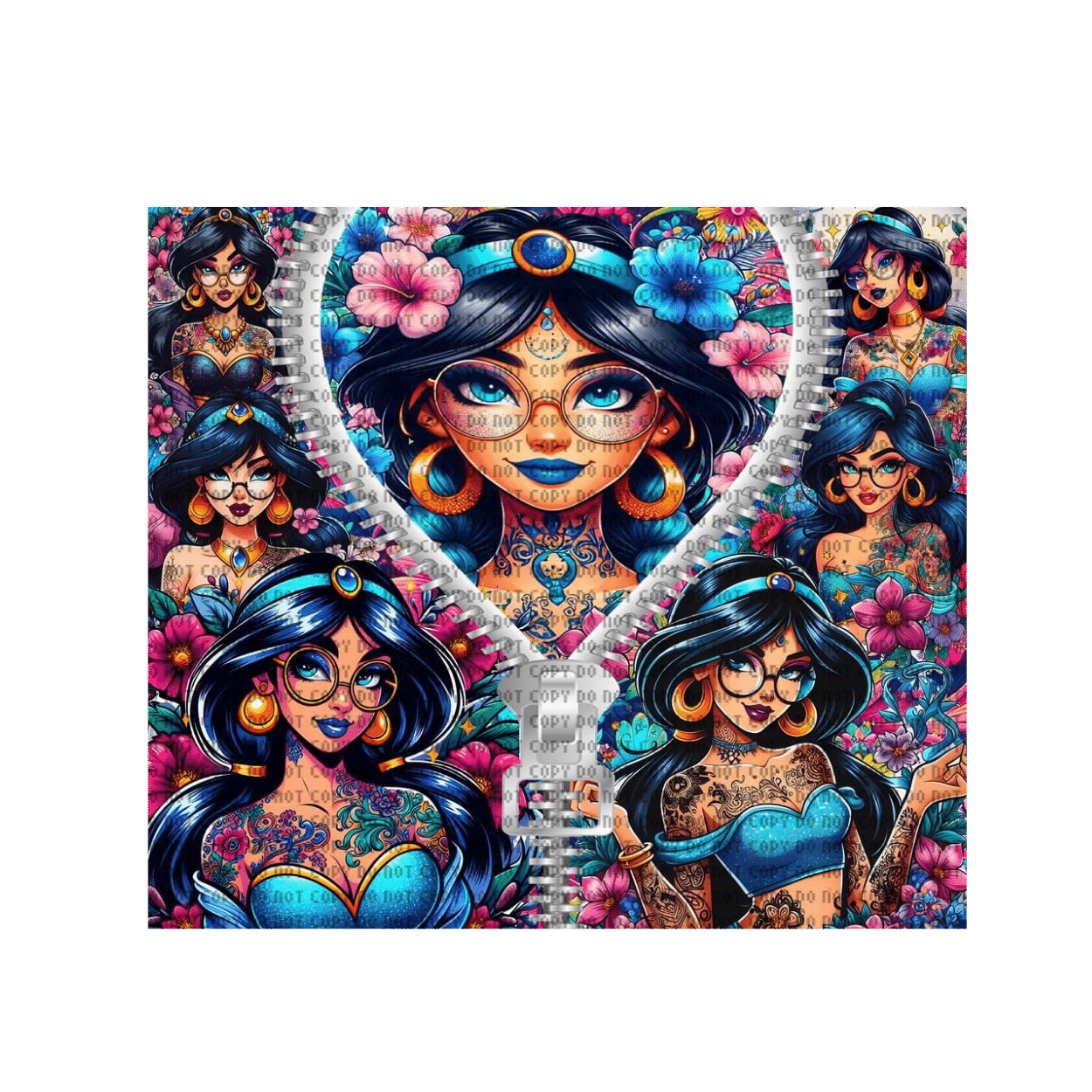 Untitled design - 2024-03-02T213030.100 Zipper PJ Tumbler Wrap - Image 1