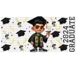 2024 Boy Graduate Sublimation Libbey Wrap 16oz