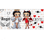 Angel Y Diablita Libbey Wrap