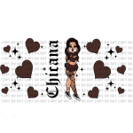 Chicana Clown1 Libbey Wrap