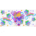 Floral Brite Libbey Wrap