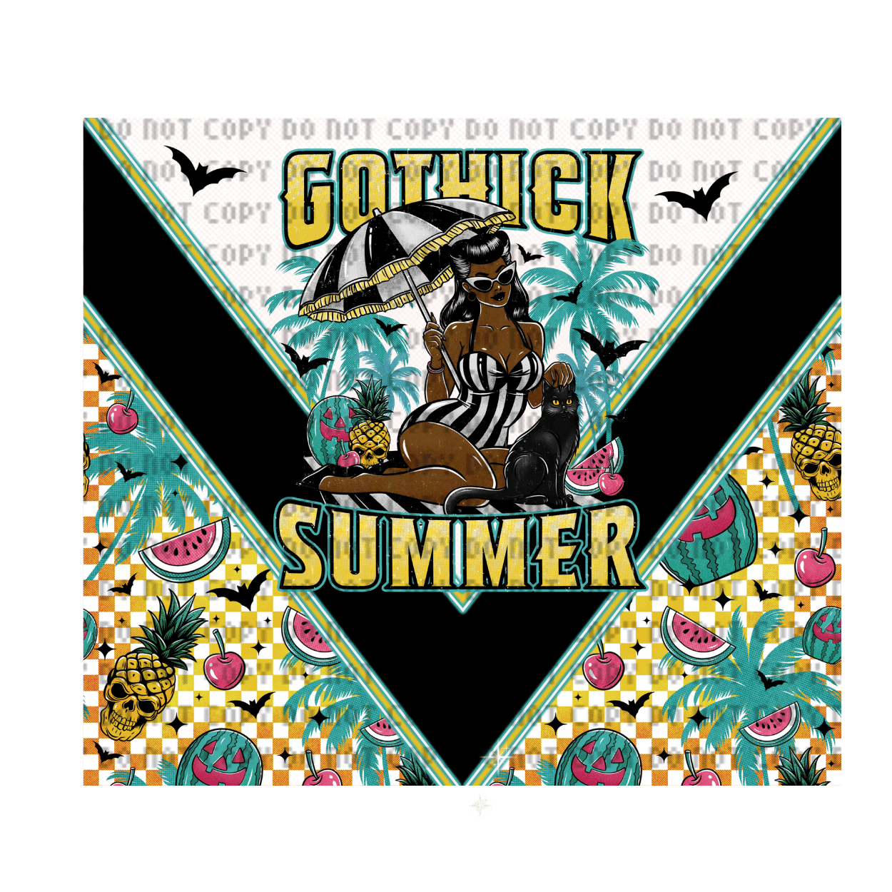 Copy of graduation 005 libbey Gothick 3 Tumbler Wrap - Image 1