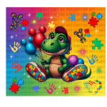 Autism Dino Tumbler Wrap
