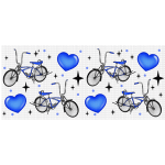 Blue Low Bike Uvdtf Libbey Wrap 16oz