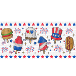 Popsicle 4th  Libbey Wrap