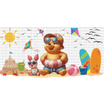 Osito Beach Vibes Libbey Wrap