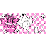 Spooky Thick Thighs Pink Libbey Wrap