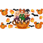 Brujitas Candy Corn Libbey Wrap UVDTF