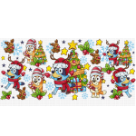 Blue Christmas Libbey Wrap