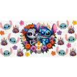 L&S Sugar Skull Libbey Wrap UVDTF