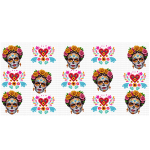 Frida Sugar Skull Libbey Wrap