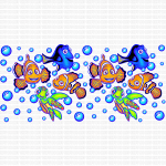 Neon Fish Libbey Wrap