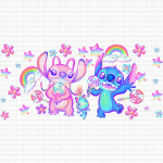 Rainbow Aliens Libbey Wrap