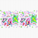 Rainbow Nightmare Libbey Wrap