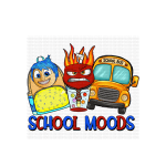 School Moods Heat Transfer Vinyl Print
