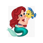 Sirenita Heat Transfer Vinyl Print