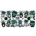 Nightmare Plants Libbey Wrap UVDTF