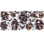 Top Hat Skull Libbey Wrap UVDTF