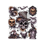 Top Hat Skull UVDTF Decal