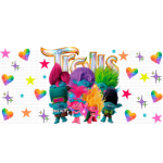 Colorful Trolls Libbey Wrap UVDTF