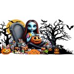 Trick Or Treat Sally Libbey Wrap Digital Download