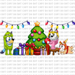 Xmas Pups Libbey Wrap