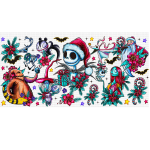 Skeleton Christmas Libbey Wrap UVDTF