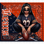 Chicana Football My Team Tumbler Wrap