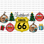 Route 66 Ornaments Libbey Wrap