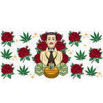 Jesus Malverde 1 Libbey Wrap