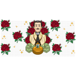 Jesus Malverde 2 Libbey Wrap