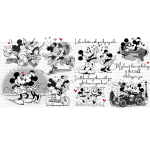 Black-White MM Friends Libbey Wrap