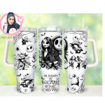 Black-White TNBC 40oz Wrap