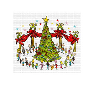 You may not resell or share this digital file. You May create physical products only (31) Christmas W-ville DTF - Image 1