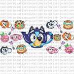 Blue-Teaparty Libbey Wrap Digital Download