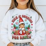 Female Elf Milk and Cookies  DTF