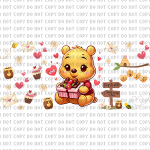 Osito Valentines Libbey Wrap Digital Download