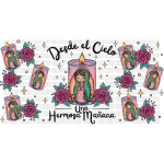 Virgencita Candle Libbey Wrap