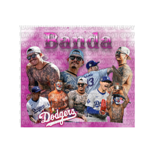 You may not resell or share this digital file. You May create physical products only (50) Pink_ Banda Tumbler Wrap - Image 1