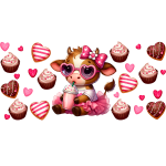 Pink Mooo Libbey Wrap Digital Download