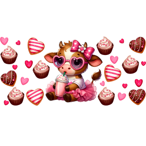 Pink Mooo Libbey Wrap Digital Download