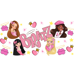 B-Dolls Valentines Libbey Wrap Digital Download